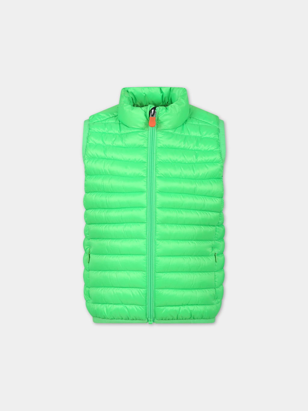 Gilet Ozam verde per bambino con logo